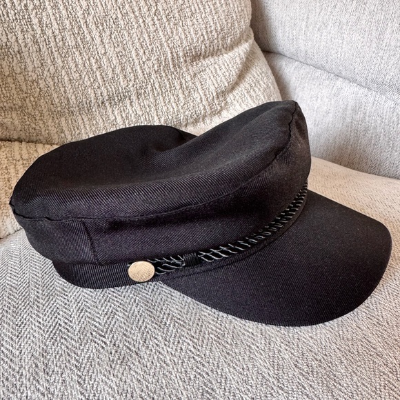 Black Baker Boy Cap - Picture 2 of 2